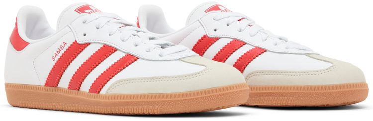 Adidas Wmns Samba OG White Solar Red Gum