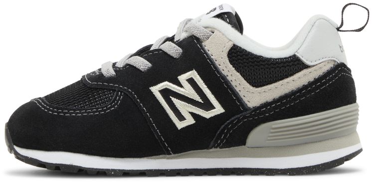 New Balance 574 Bungee Toddler Wide Core Pack Black White