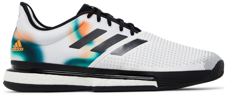 Adidas SoleCourt White Black Silver Metallic