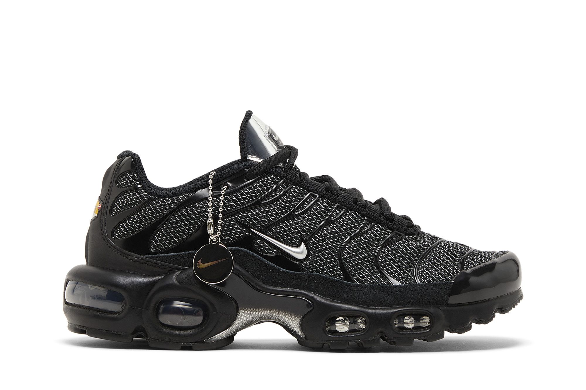 Buy Wmns Air Max Plus Black Metallic Silver DQ0850 001 GOAT