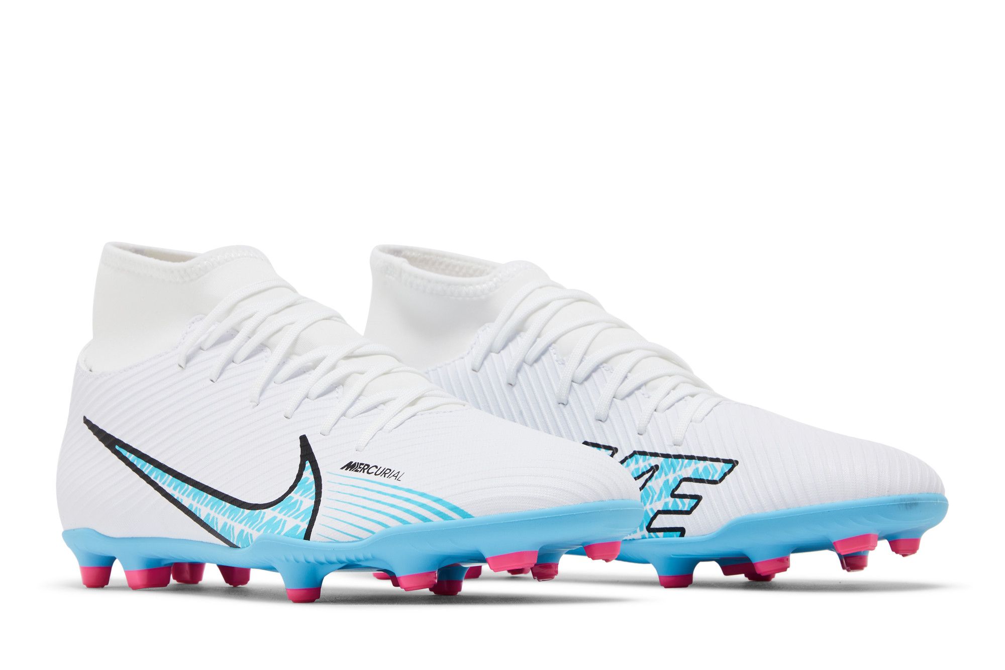 NIKE Mercurial Superfly Ⅸ Elite FG 27cm Nike Mercurial Superfly 9 Elite High FG White / Pink Blast