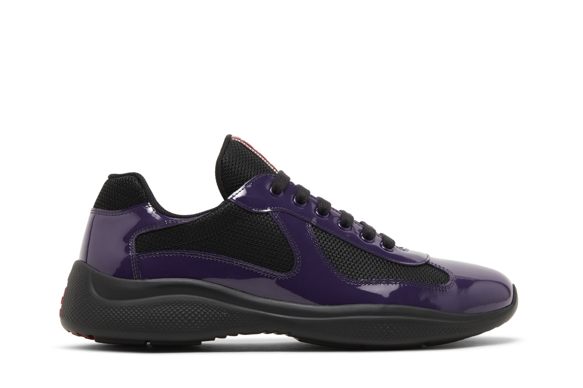 Prada black americas cup sneakers on sale