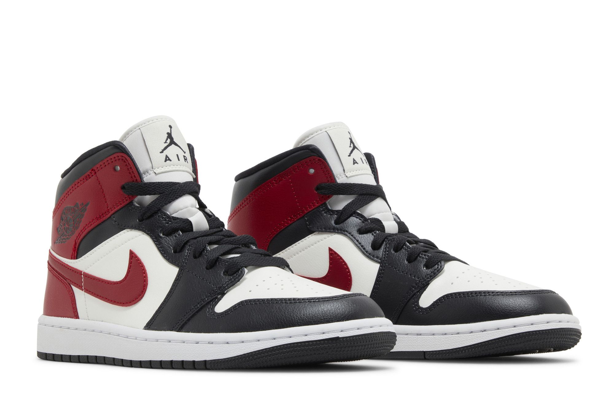 Buy Wmns Air Jordan 1 Mid 'Black Toe' - BQ6472 160 | GOAT