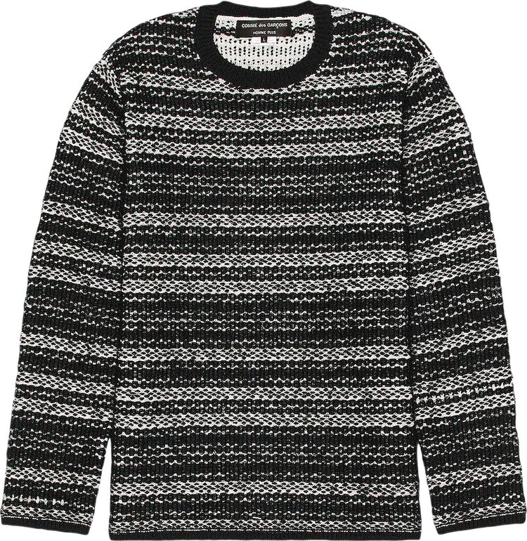 Comme des Garçons Homme Plus Striped Sweater 'Black/White'