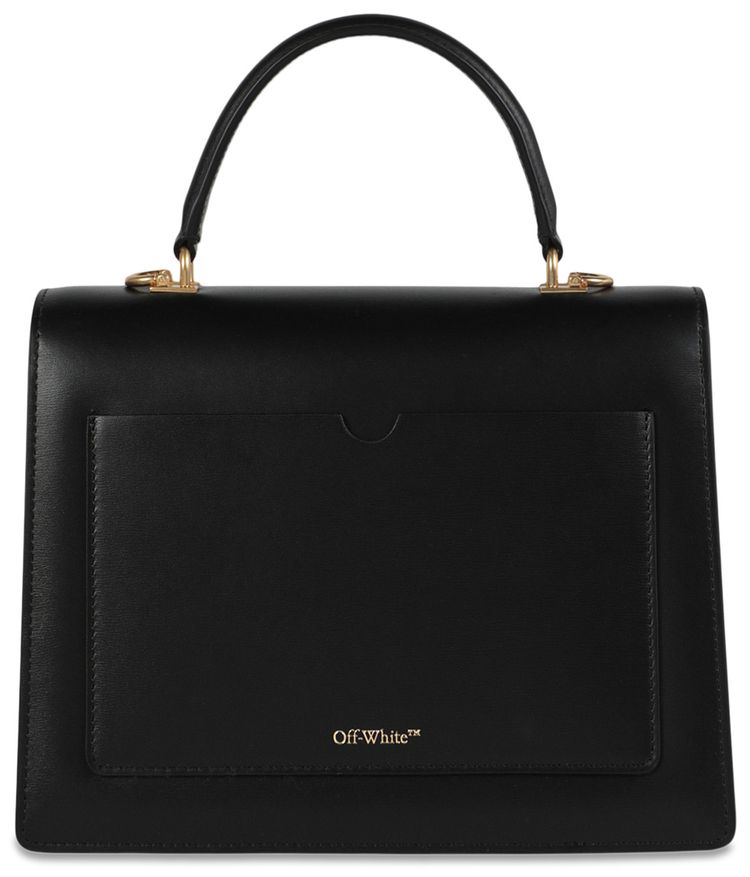 Off White Jitney 28 Top Handle Black
