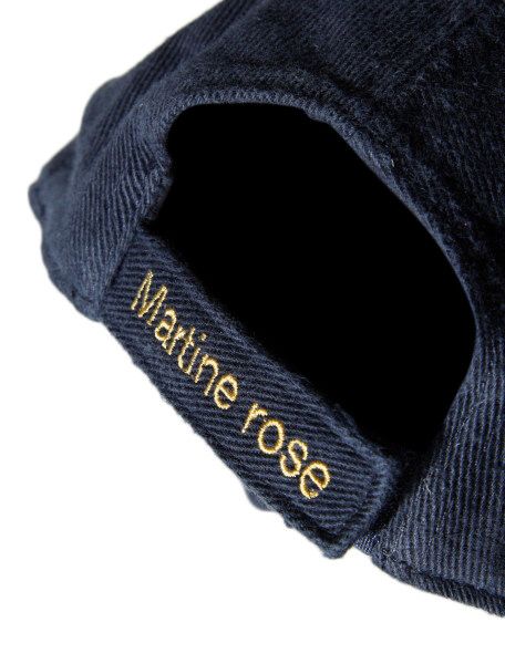 Martine Rose Navy Cut Peak Cap Martine Rose