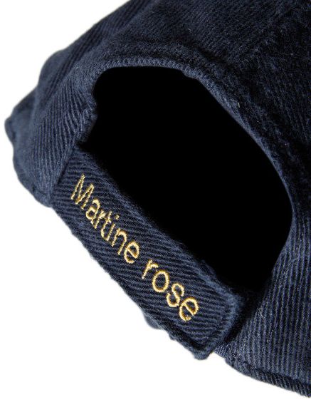 Martine Rose Cut Peak Cap Navy