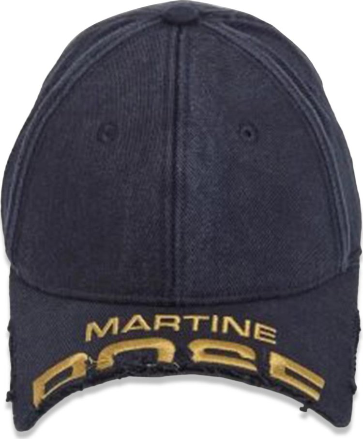 Martine Rose Cut Peak Cap 'Navy'