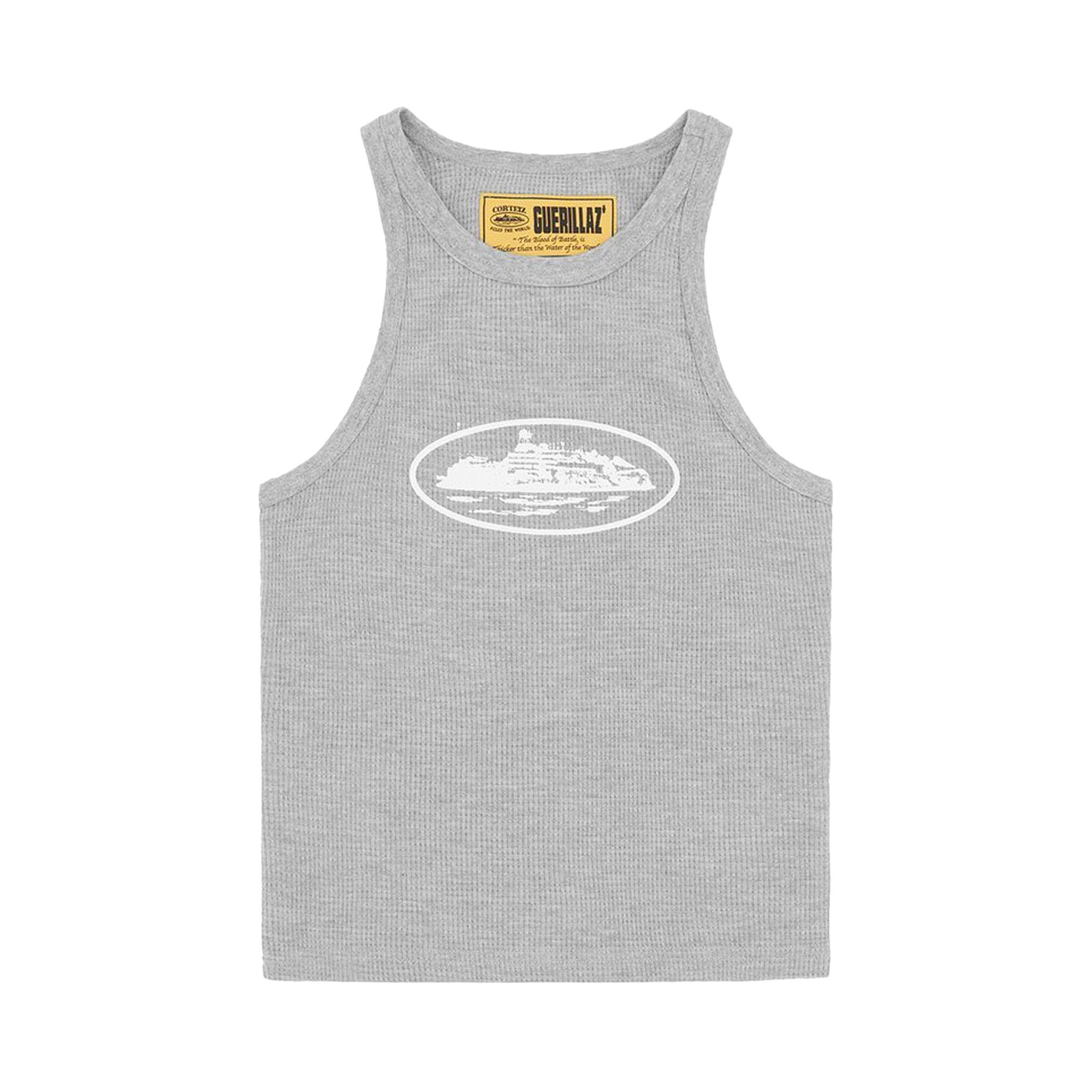 Corteiz グレー タンクトップ Buy Corteiz Alcatraz Tank Top 'Heather Grey' - 7892