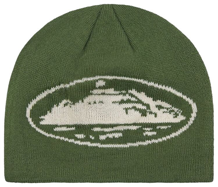 Corteiz Alcatraz Skully 'Forest Green/Cream'