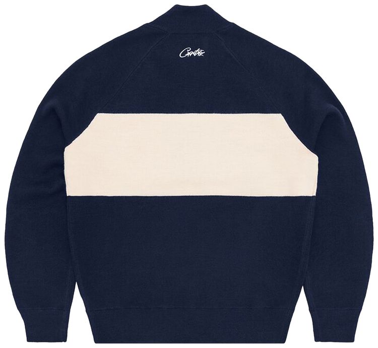 Corteiz CRTZ Knit Zip Up Navy