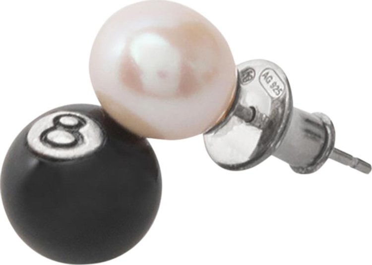 Stussy 8 Ball Earring Silver