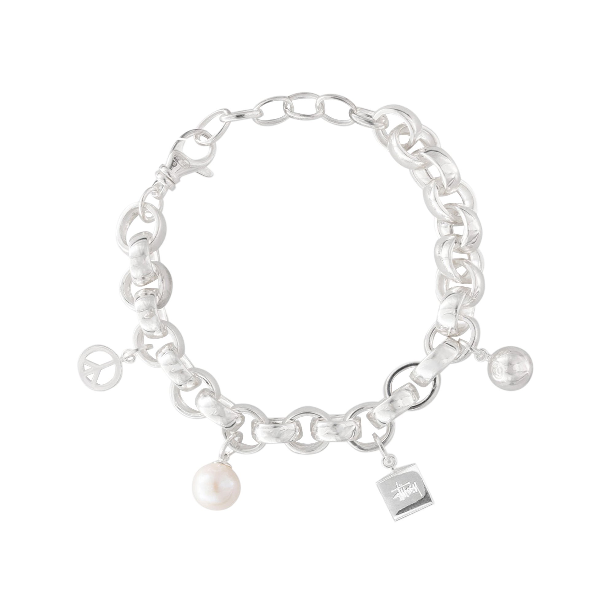 Buy Stussy Icon Charm Bracelet 'Silver' - 338323 SILV | GOAT
