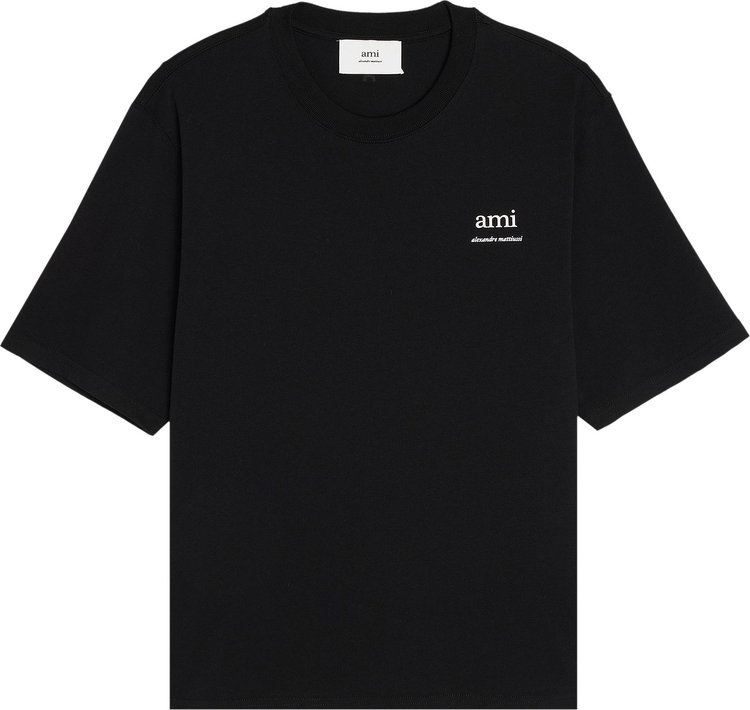 Ami AM T Shirt Black