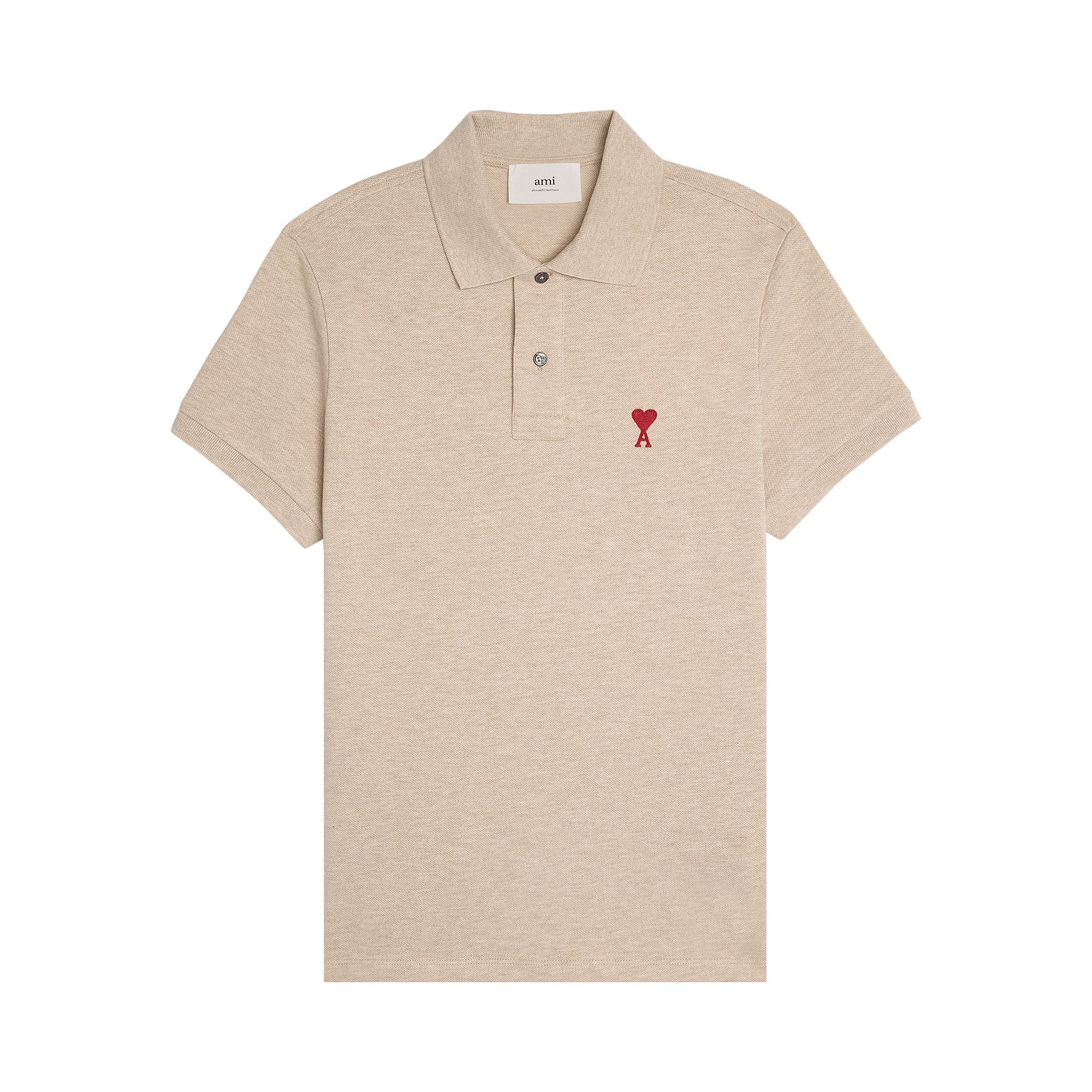 Buy Ami Polo Shirt II 'Heather Light Beige' - UPL001 760 2712 | GOAT