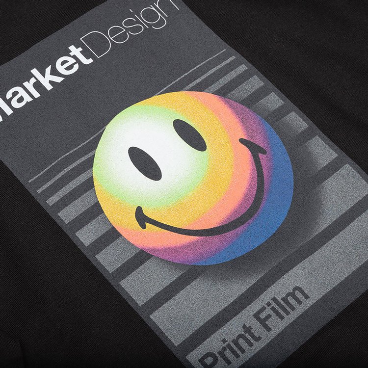 Market Smiley Analogue T Shirt Black