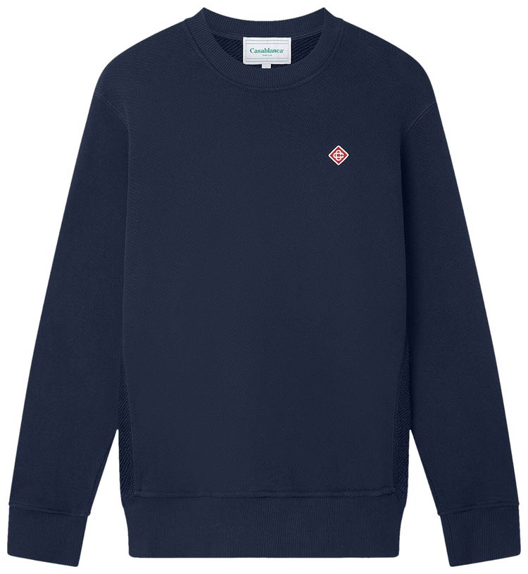 Casablanca Lounge Logo Crewneck Navy