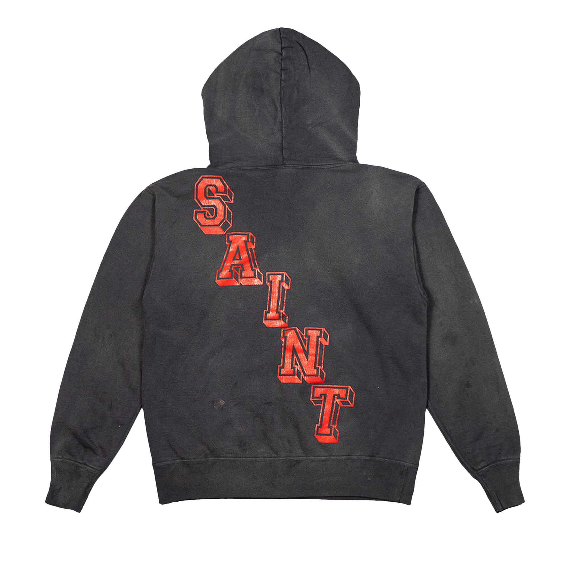 Buy Saint Michael Angel Hoodie 'Black' - SM YS8 0000 034 | GOAT