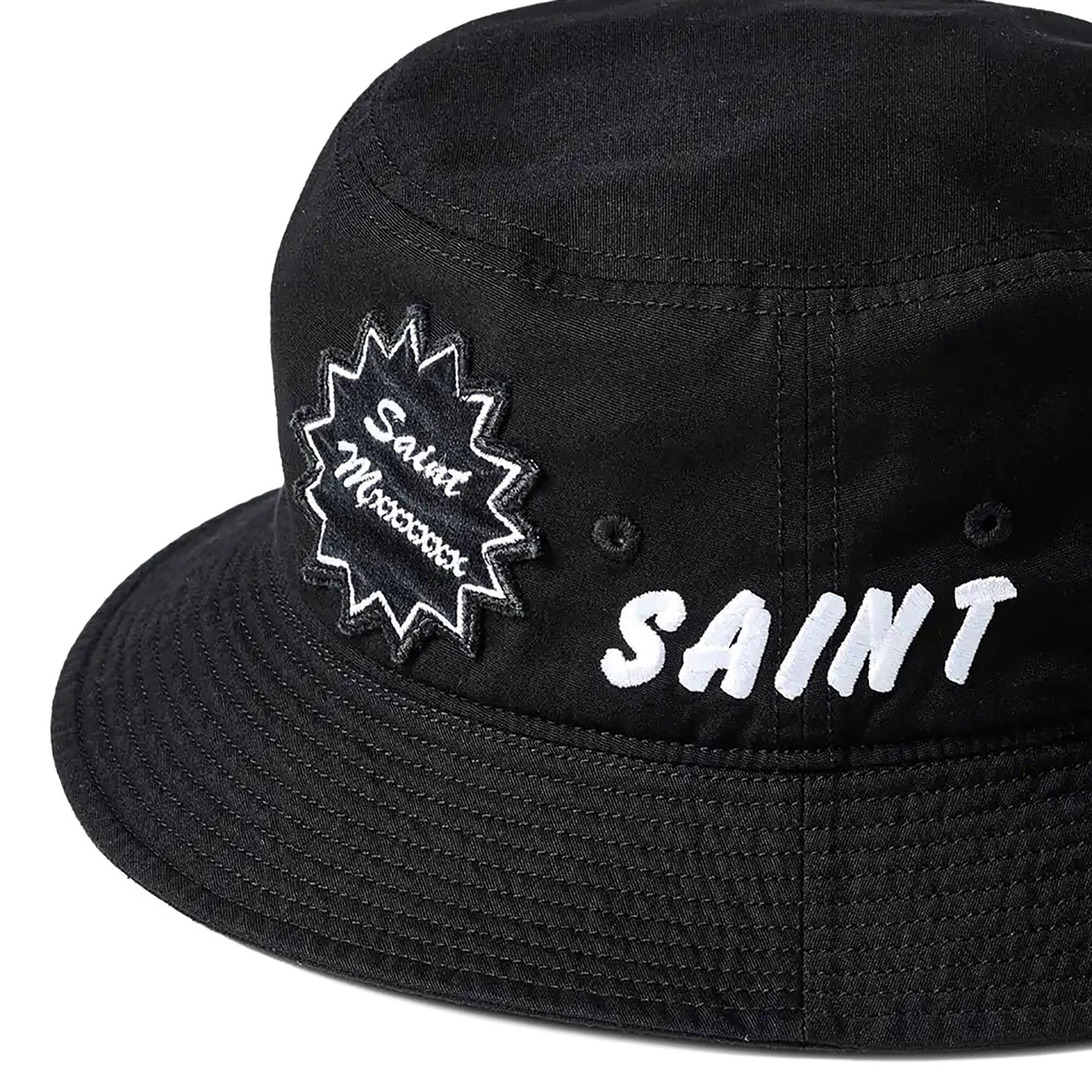 帽子 SAINT MICHAEL BUCKET HAT SAINT Black Buy Saint Michael Saint Bucket Hat 'Black' - SM A23 0000 065