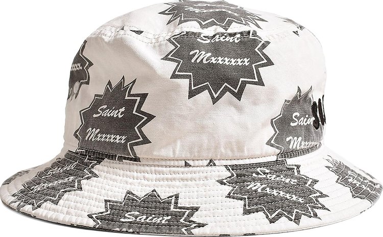 Saint Michael Saint Bucket Hat White