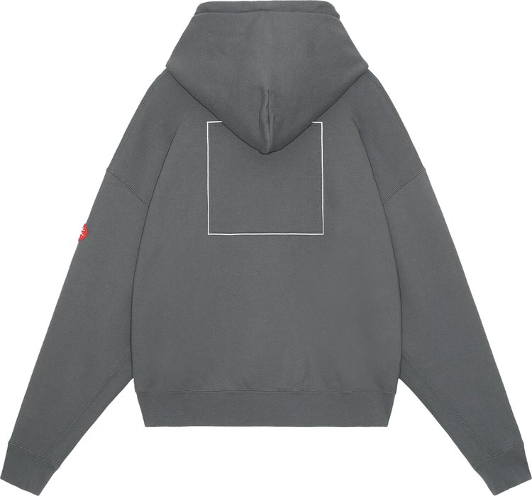 Cav Empt Embroidery Zip Hoodie Charcoal