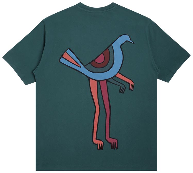 Parra Pigeon Legs T Shirt Castleton Green