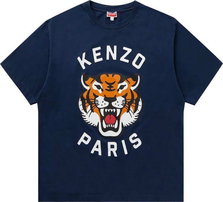 Kenzo Lucky Tiger Oversize T-Shirt 'Midnight Blue'