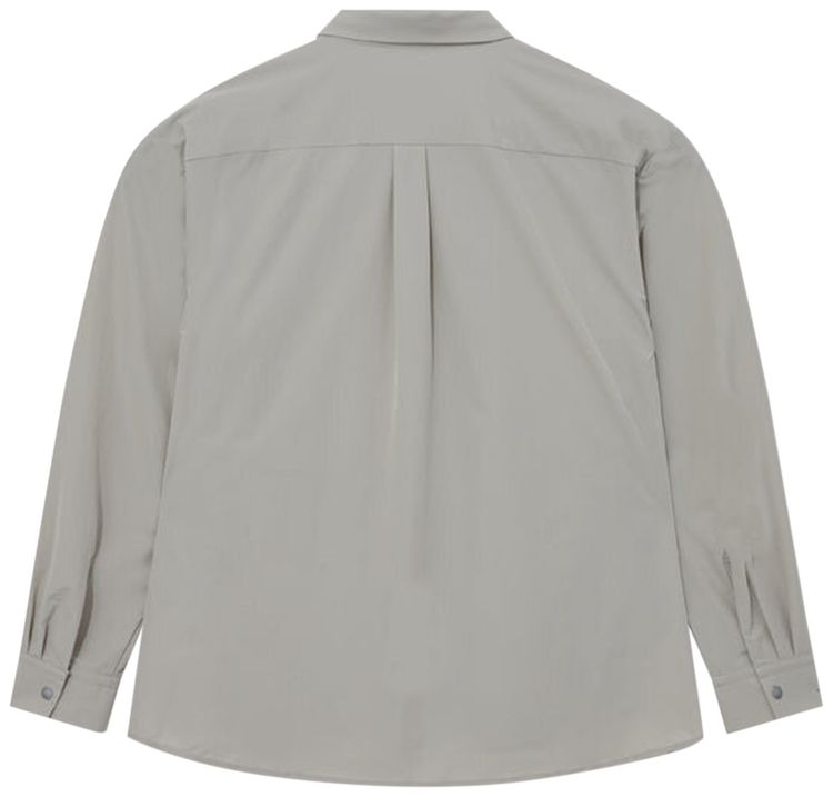 And Wander Light Cloth Shirt Light Grey