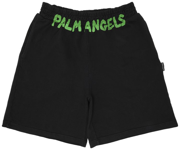 Palm Angels Seasonal Logo Sweatshort Black