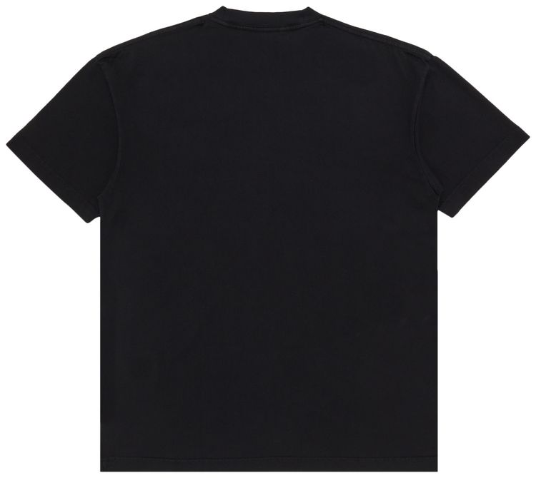 Palm Angels Seasonal Logo Tee BlackGreen Fluorescent