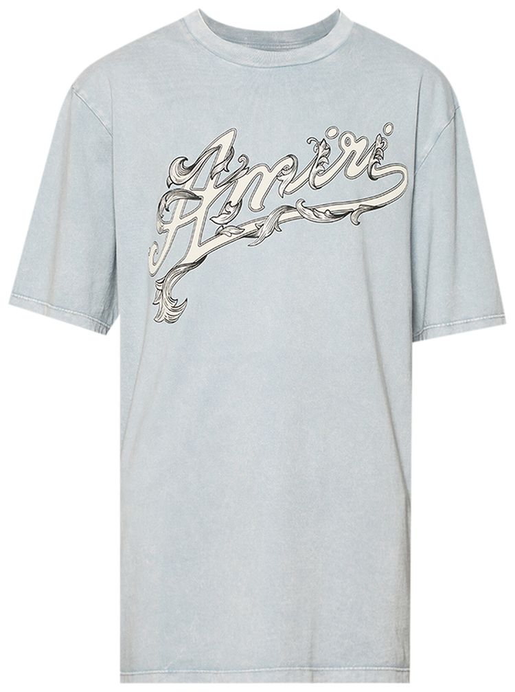 Amiri Filigree Tee Ashley Blue