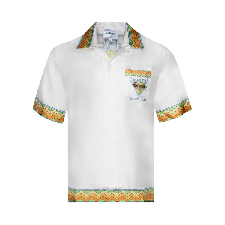 Casablanca Cuban Collar Short Sleeve Shirt Afro Cubism Tennis Club