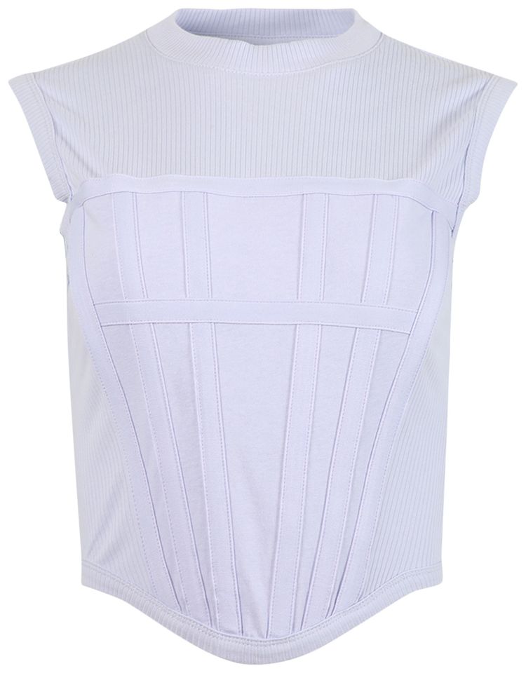 Dion Lee Jersey Rib Corset Tank Amythest