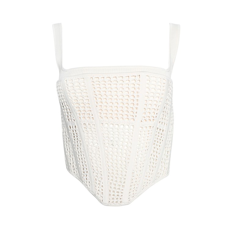 Dion Lee Crochet Suspend Corset 'Ecru'