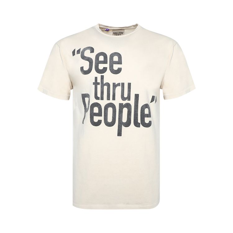 Gallery Dept See Thru People Tee Antique White