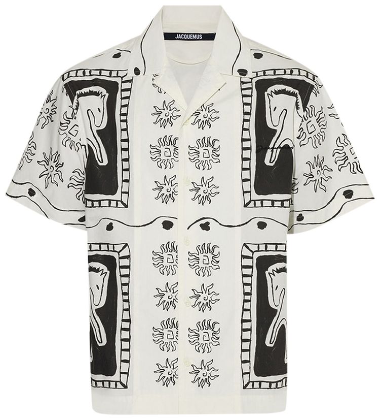 Jacquemus La Chemise Jean BlackWhite
