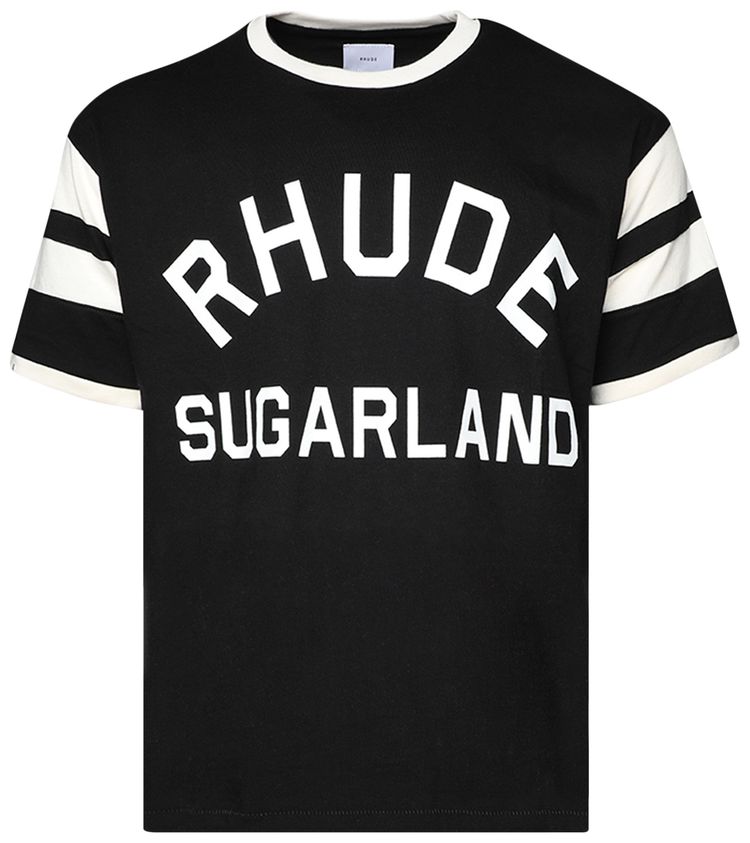 Rhude Sugarland Ringer Tee Black
