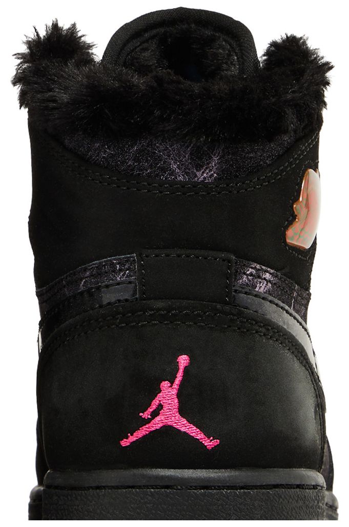 Air Jordan 1 Retro High Prem GS Black Vivid Pink