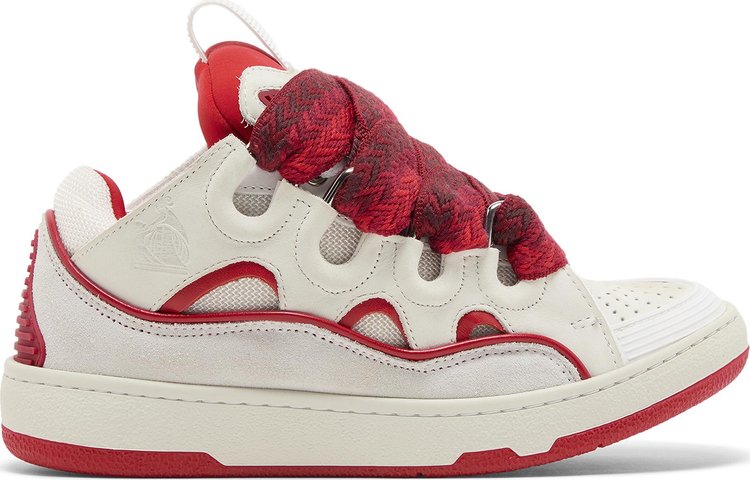 Lanvin Wmns Curb Sneakers 'White Red'