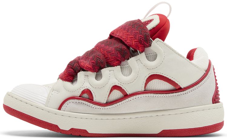 Lanvin Wmns Curb Sneakers White Red