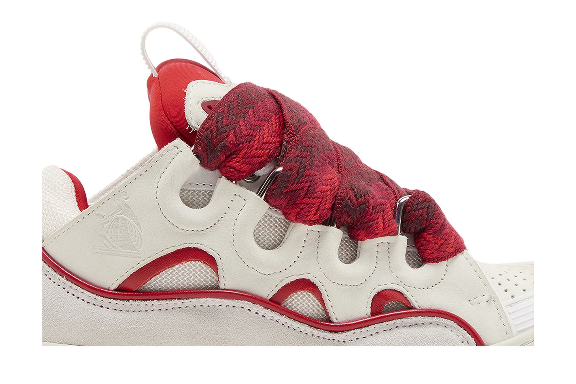 Buy Lanvin Wmns Curb Sneakers 'White Red' - FW SKDK02 DRAP