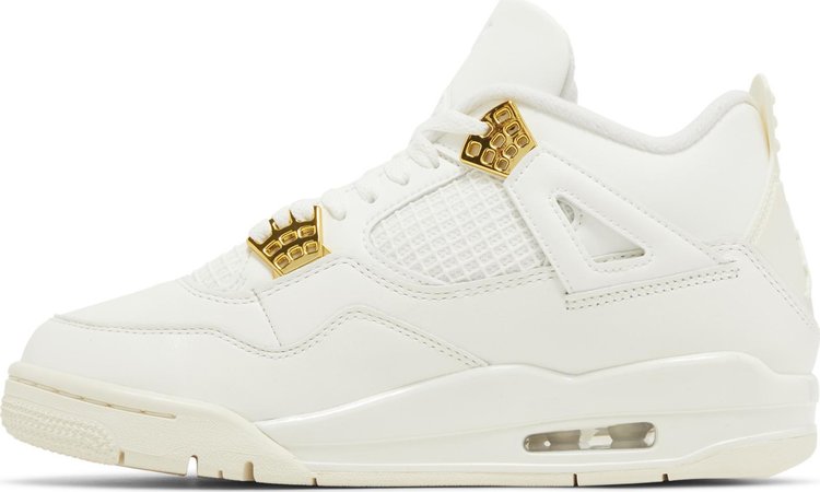 Wmns Air Jordan 4 Retro Metallic Gold