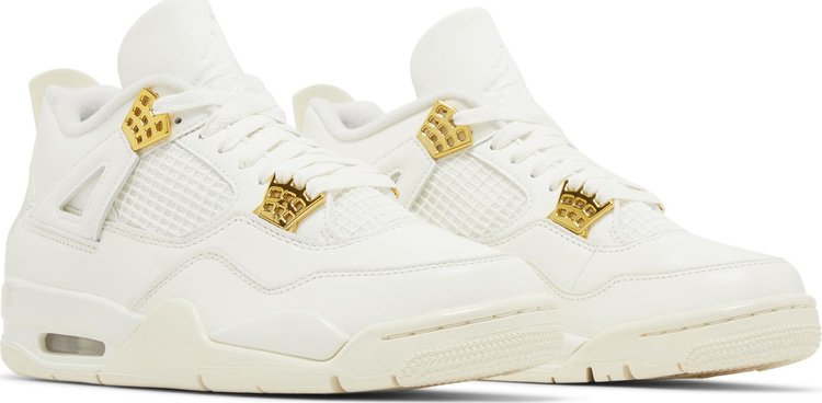 Wmns Air Jordan 4 Retro Metallic Gold