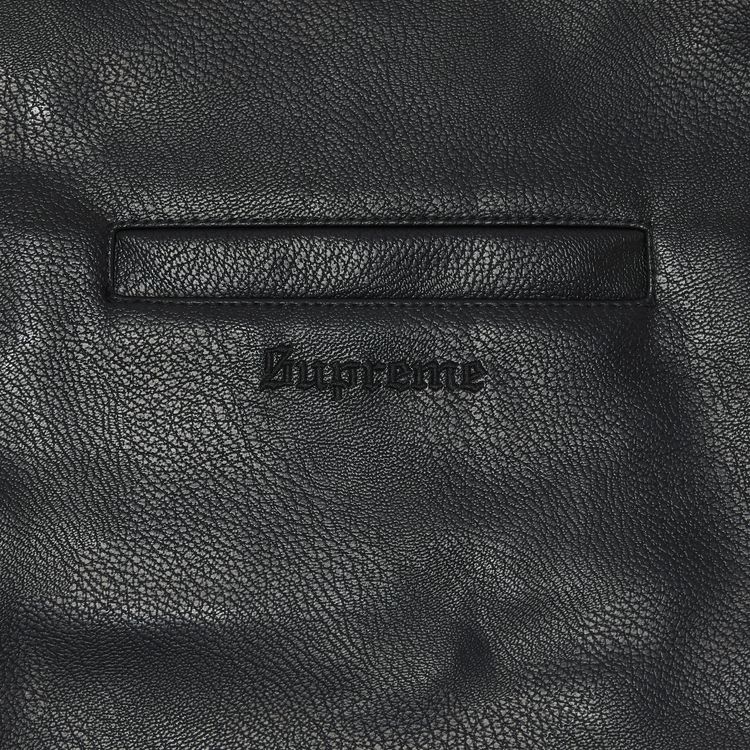 Supreme x Toy Machine Faux Leather Vest Black