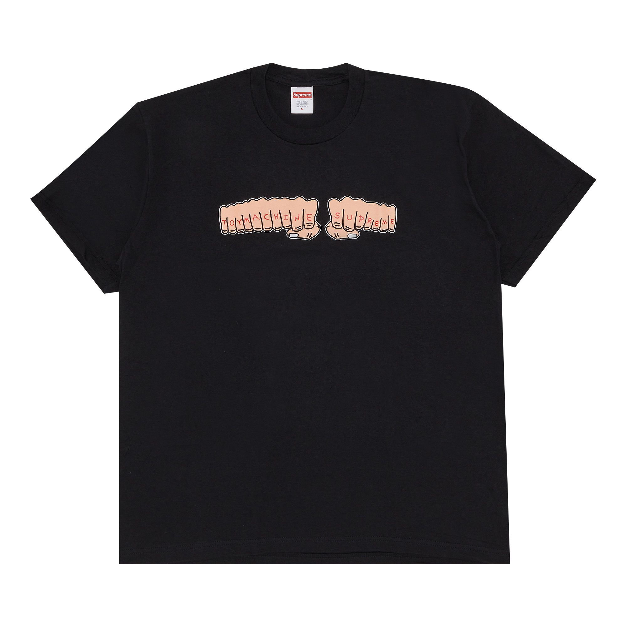 Supreme x Toy Machine Fist Tee 'Black'