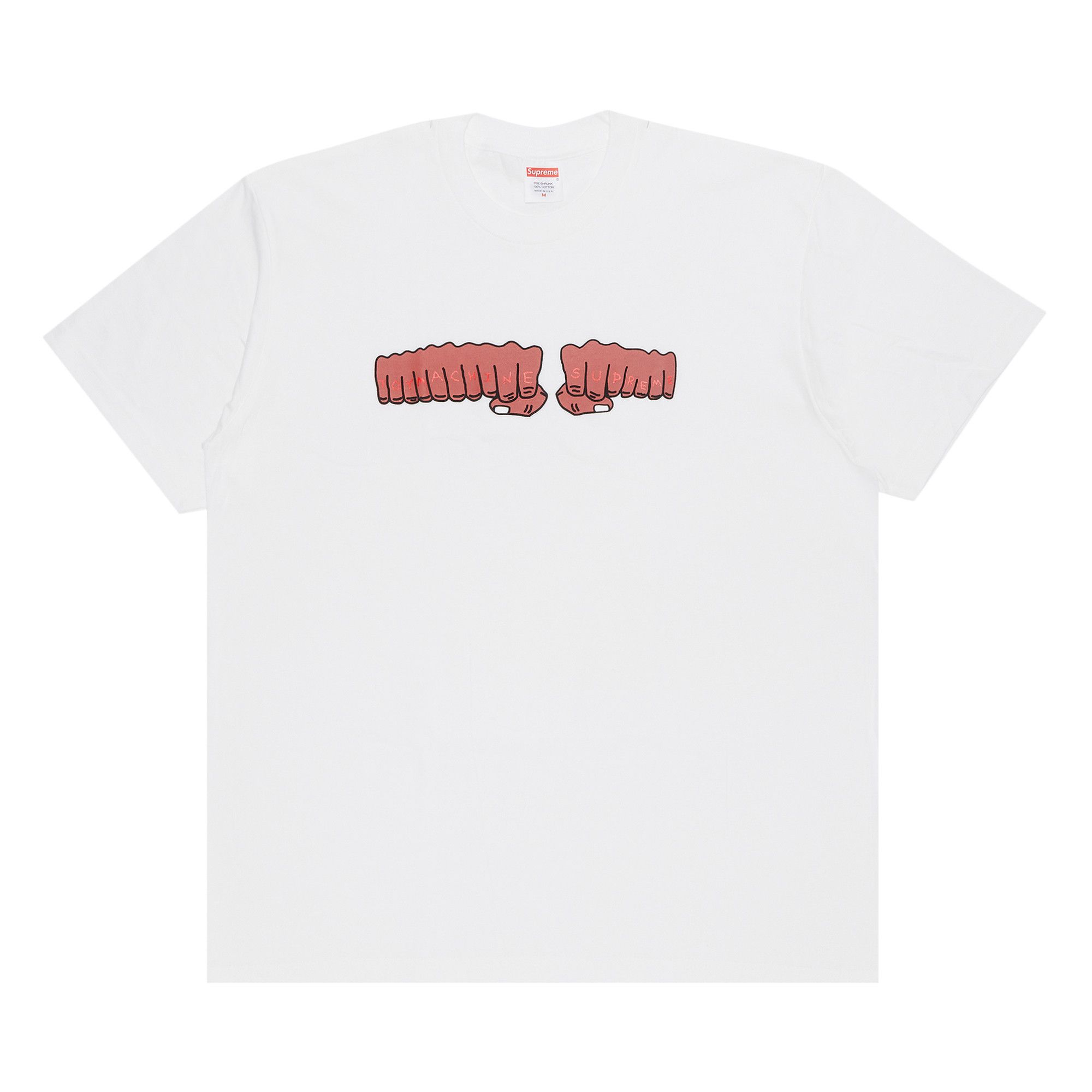 Supreme Toy Machine Fist Tee White – YankeeKicks Online