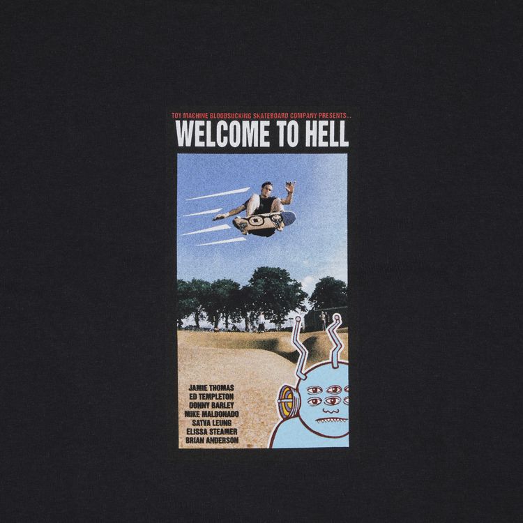Supreme x Toy Machine Welcome To Hell Tee Black