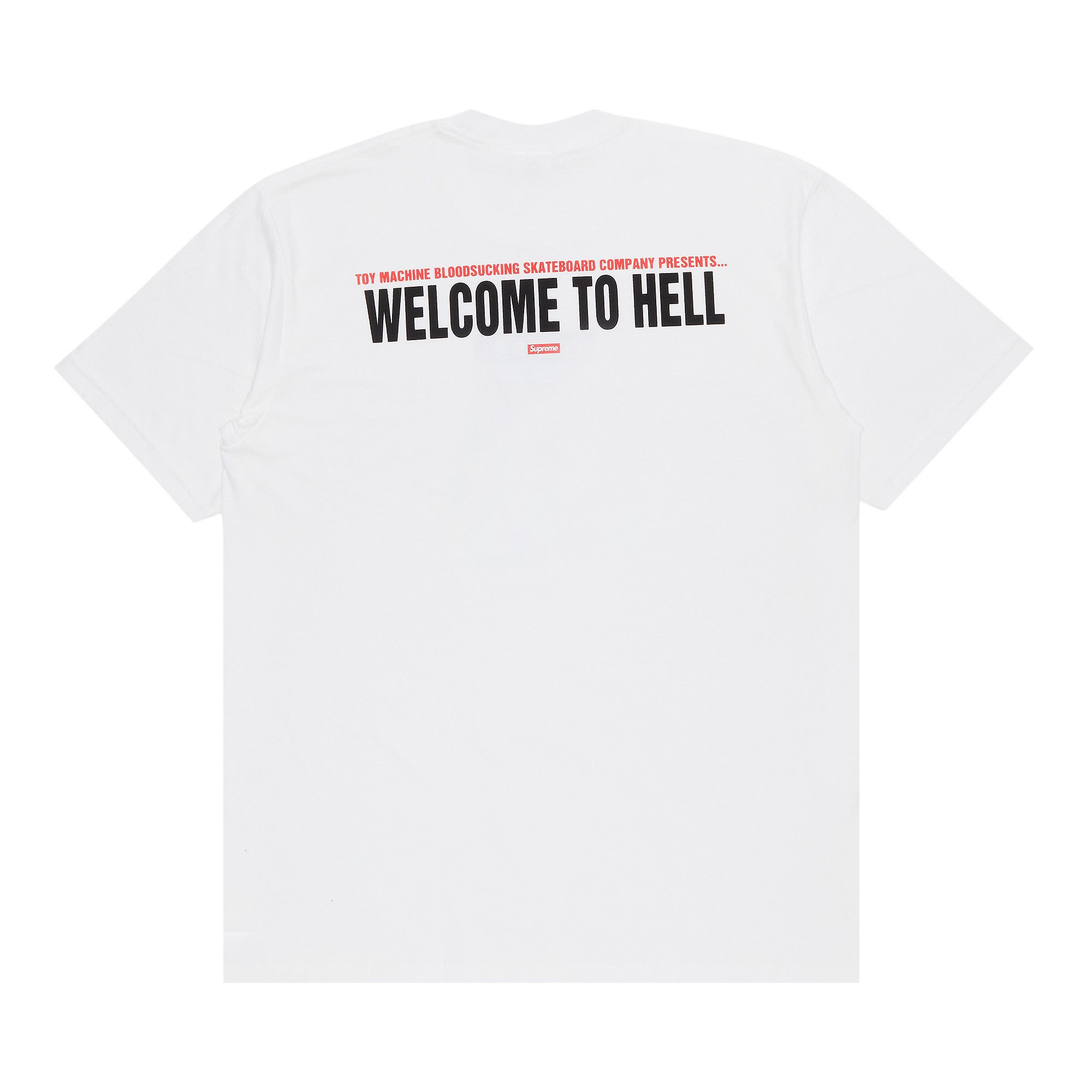 Buy Supreme x Toy Machine Welcome To Hell Tee 'White
