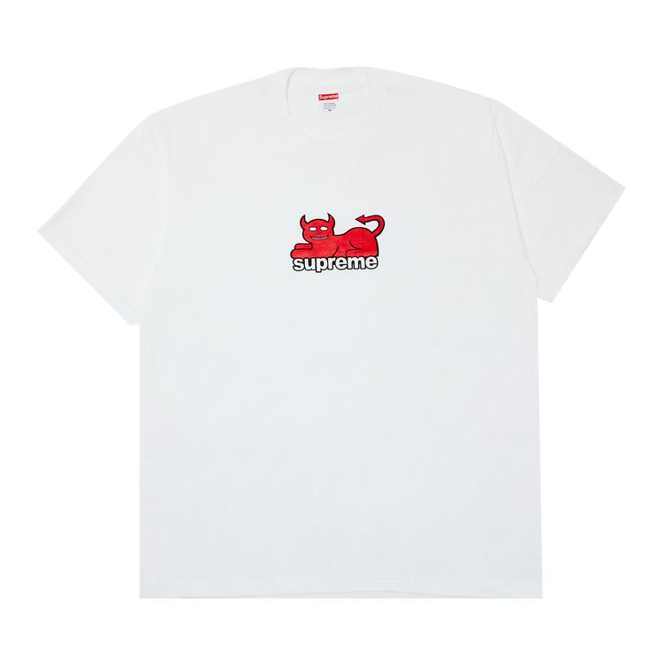 Supreme x Toy Machine Devil Cat Tee White