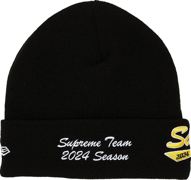 Supreme x New Era Salvation Beanie Black